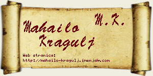 Mahailo Kragulj vizit kartica